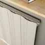 Beige Horizontal Wave Designer Single Panel Radiator 600 x 970 - Elbrus