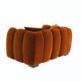 Burnt Orange Velvet Love Seat - Elod