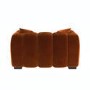Burnt Orange Velvet Love Seat - Elod