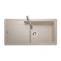 Single Bowl Inset Stone Granite Kitchen Sink with Reversible Drainer - Rangemaster Elements