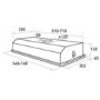 GRADE A1 - Elica ELIPLANE60 Eliplane Twin Motor 55cm Canopy Cooker Hood in Stainless Steel