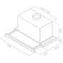 Refurbished Elite ELITE14-LED-60 60cm Telescopic Cooker Hood Stainless Steel