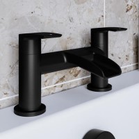 ONLY OPENED - Matt Black Bath Mixer Tap - Elina