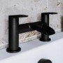 ONLY OPENED - Matt Black Bath Mixer Tap - Elina