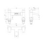 ONLY OPENED - Matt Black Bath Mixer Tap - Elina
