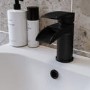 ONLY OPENED - Matt Black Mono Basin Mixer - Elina
