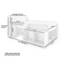 White Cabin Bed with Desk and Storage - Ellison