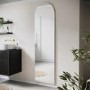 GRADE A1 - Arched Backlit Heated Tall Bathroom Mirror with Lights 500 x 1800mm - Elod