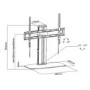 Ex Display - electriQ Table Top TV Pedestal Stand for TVs up to 65" with VESA upto 600 x 400