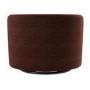 Berry Brown Chenille Swivel Love Seat - Elara