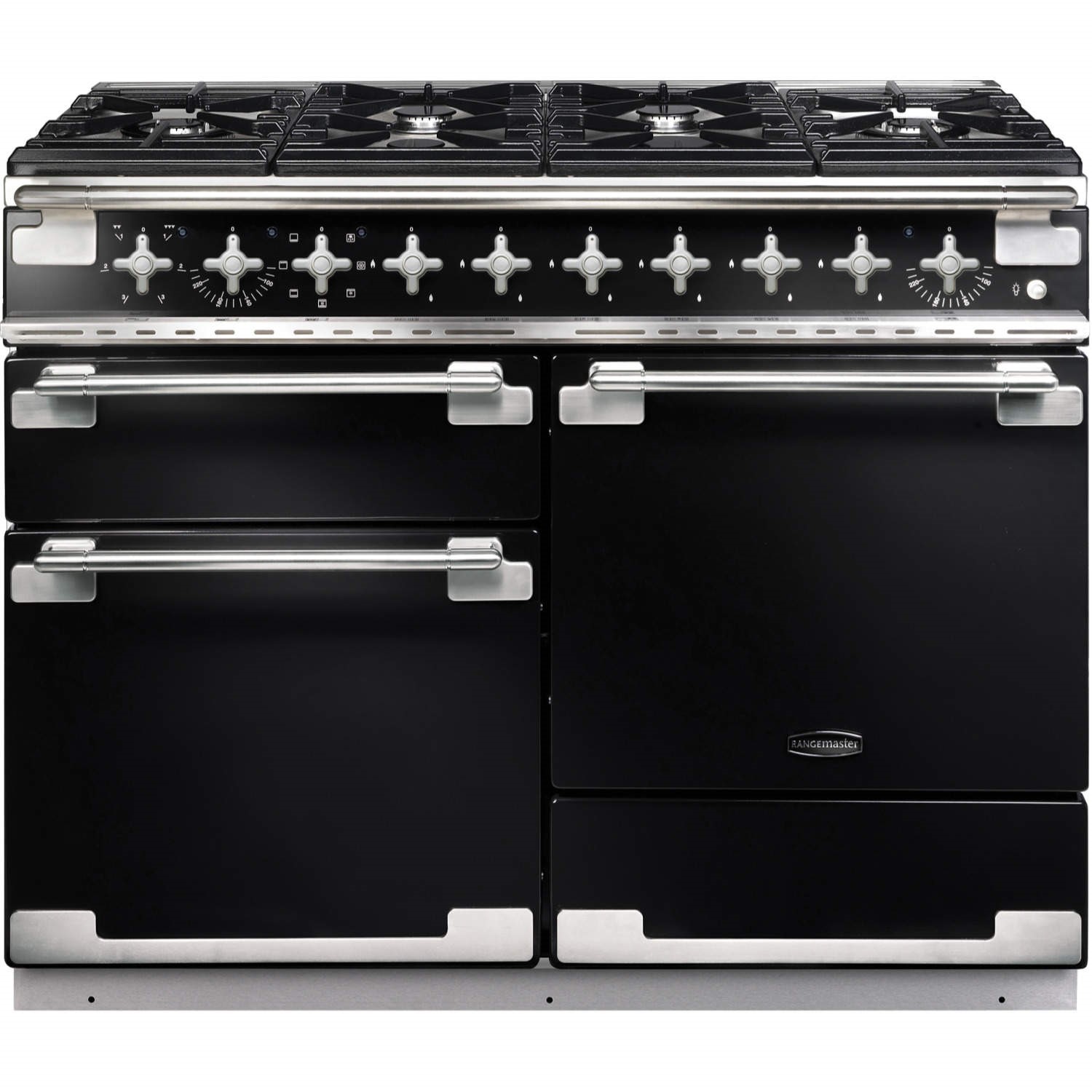 Rangemaster Elise 110cm Dual Fuel Range Cooker - Black