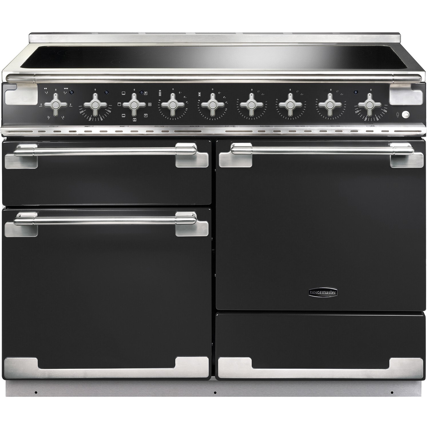 Rangemaster Elise 110cm Electric Range Cooker with Induction hob - Black