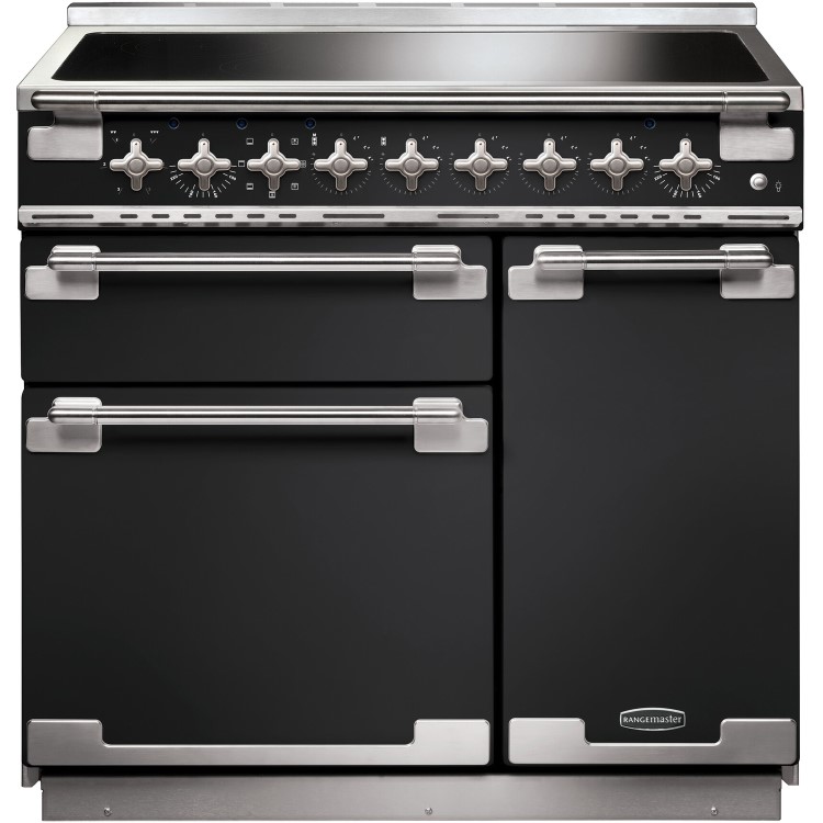 Rangemaster Elise 90cm Electric Range Cooker - Black