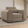 Mink Velvet Armchair - Elvi