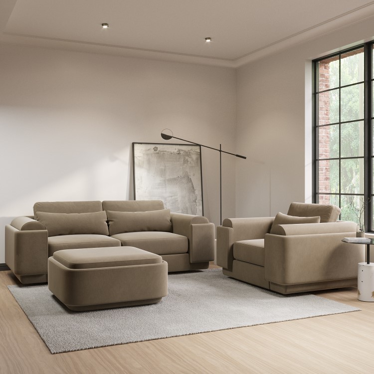 Mink Velvet Armchair - Elvi