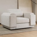 ELV004 Cream Boucle Armchair - Elvi