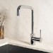 Chrome Single Lever Monobloc Kitchen Mixer Tap - Enza Elwood 