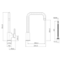 ONLY OPENED - Elwood Single Lever Monobloc Mixer Kitchen Tap- Black