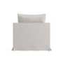 Cream Woven Fabric Slipcover Armchair - Eliza