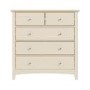 Emery 2+3 Chest of Drawers in Cream/Ivory