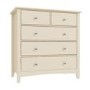 Emery 2+3 Chest of Drawers in Cream/Ivory