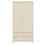 Emery 2 Door 3 Drawer Combi Wardrobe in Cream/Ivory