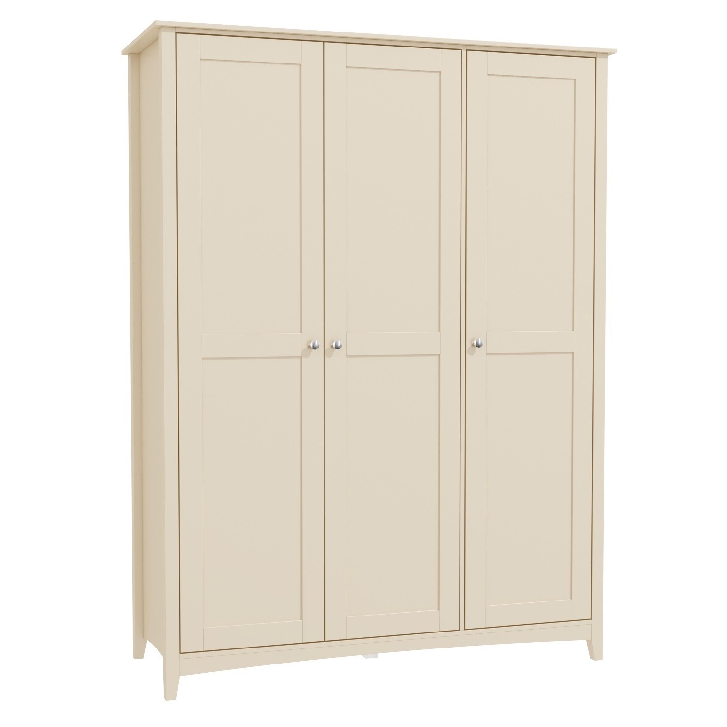 Emery Triple Wardrobe In Cream Ivory Buy It Direct