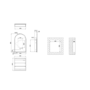 Single Door Chrome Bathroom Mirror Cabinet with Lights Demister & Shaver Socket 500 x 800mm - Empire