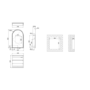 Single Door Brass Bathroom Mirror Cabinet with Lights Demister & Shaver Socket 500 x 800mm - Empire
