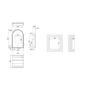 Single Door Black Bathroom Mirror Cabinet with Lights Demister & Shaver Socket 500 x 800mm - Empire