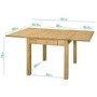 Emerson Extendable Solid Wood Drop Leaf Dining Table - Seats 4-6