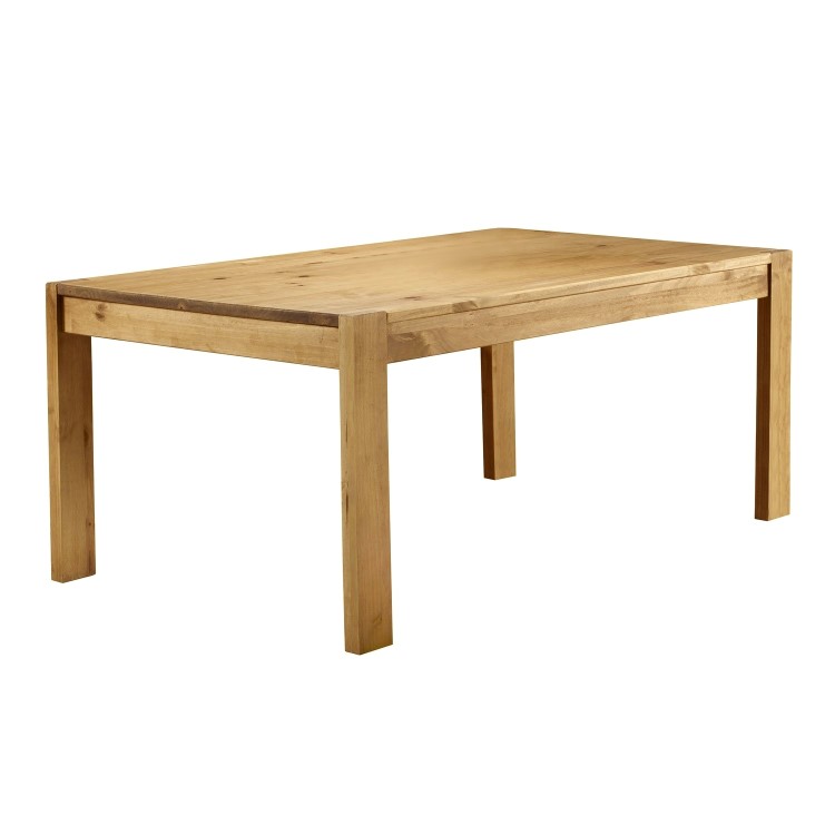 Rectangle Solid Pine Dining Table - Seats 6 - Emerson