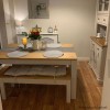 Grey &amp; Solid Pine Dining Table - Seats 6 - Emerson
