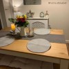 Grey &amp; Solid Pine Dining Table - Seats 6 - Emerson