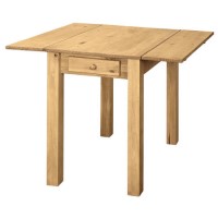 Drop Leaf Dining Table in Solid Pine - Seats 2- Emerson