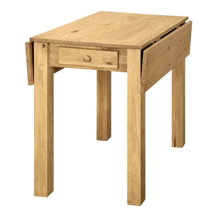 Drop Leaf Dining Table in Solid Pine - Seats 2- Emerson