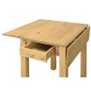 Drop Leaf Dining Table in Solid Pine - Seats 2- Emerson