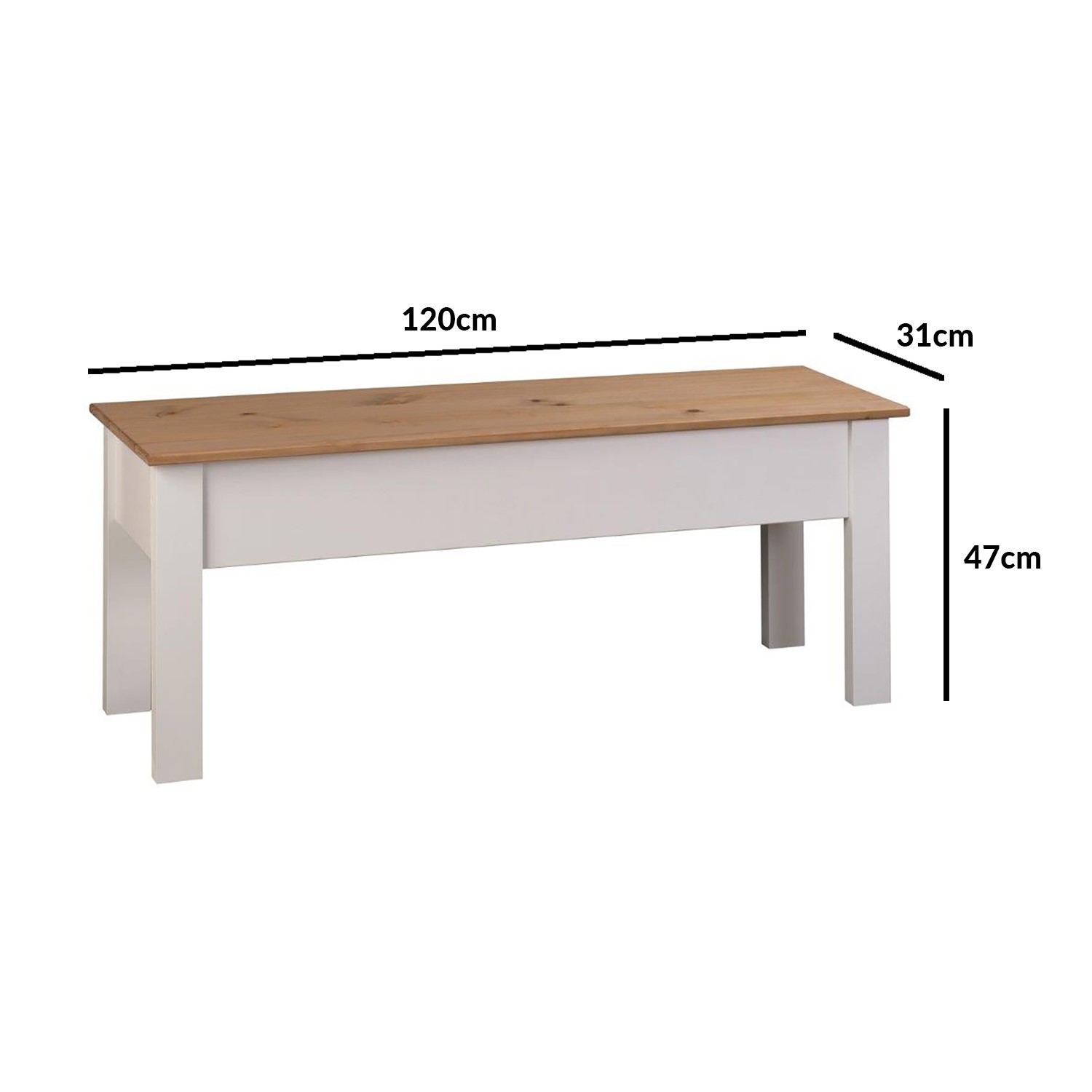 Grey Solid Wood Dining Bench With, Dining Room Bench Depth