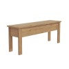 Solid Pine Dining Bench with Storage - Seats 2 - Emerson