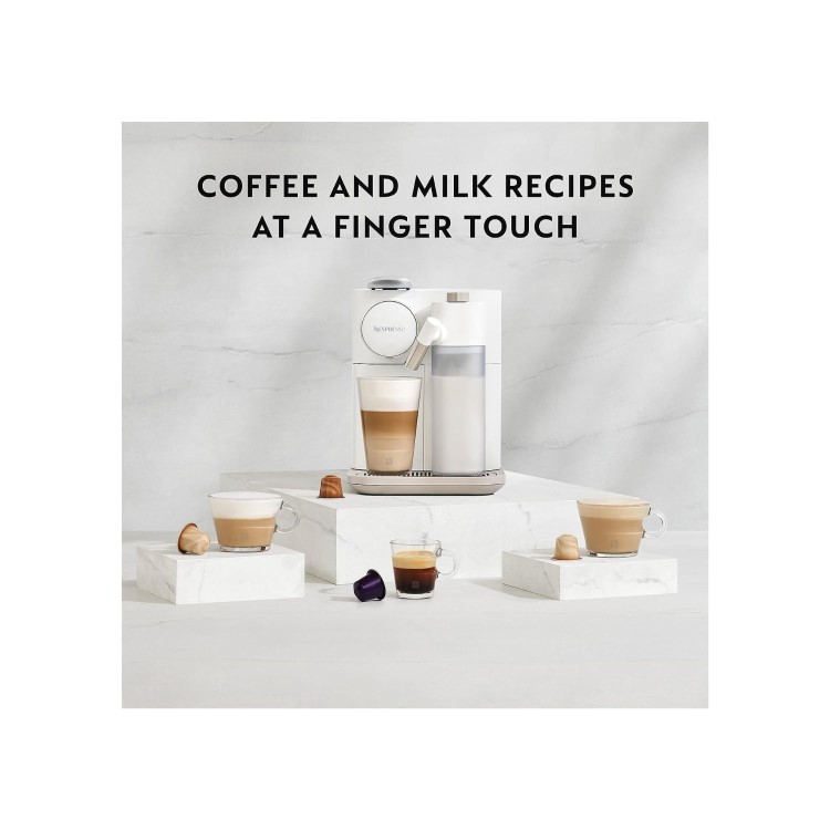 Delonghi Gran Latissima Fully Automatic Nespresso Coffee Machine with Milk Frother - White
