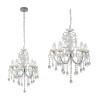 5 Light Chandelier with Chrome &amp; Crystals - Tabitha