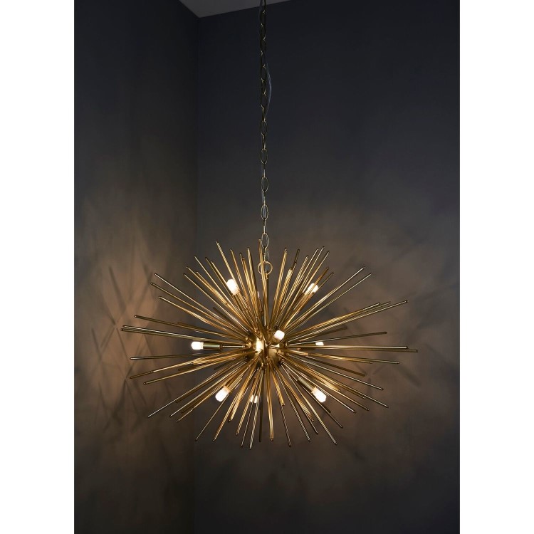 9 Light Gold Sputnik Chandelier - Orta