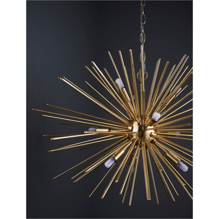 9 Light Gold Sputnik Chandelier - Orta
