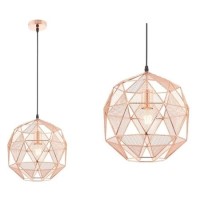 Rose Gold Geometric Pendant Light - Armour