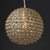 Brass &amp; Crystal Ball Pendant Light - Claudia