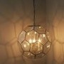 3 Light Geometric Gold Chandelier - Miele
