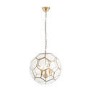 3 Light Geometric Gold Chandelier - Miele
