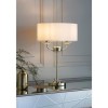 White &amp; Brass Table Lamp - Nixon