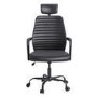 Ergonomic Black Faux Leather Office Chair - Emmanuel