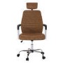 Ergonomic Brown Faux Leather Office Chair - Emmanuel